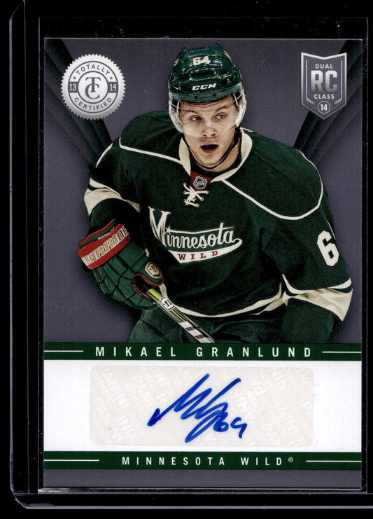 2013-14 Panini Totally Certified - Rookie Signatures - Mikael Granlund #TR-MGR RY