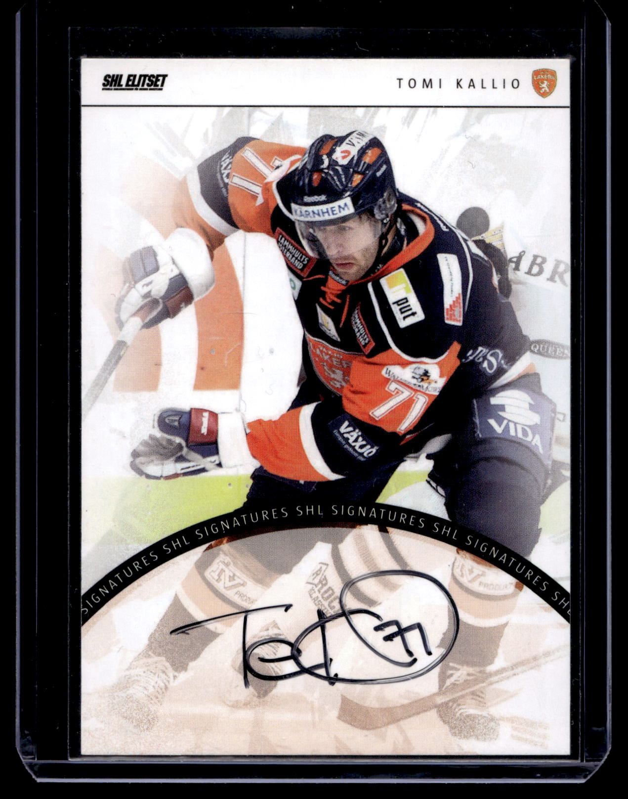 2013-14 SHL Signatures - Tomi Kallio