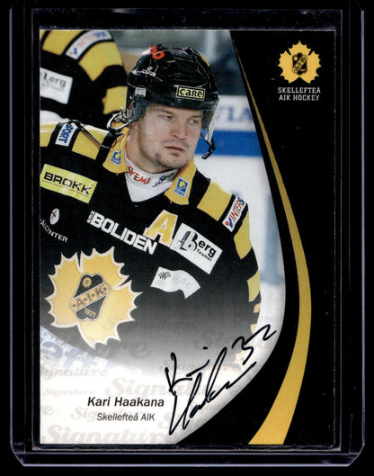 2006-07 SHL Signatures - Kari Haakana