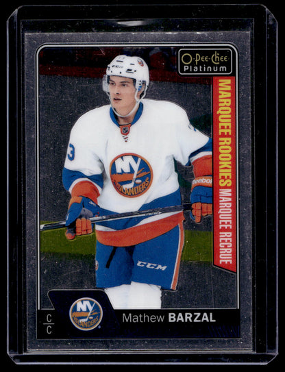2016-17 Upper Deck O-Pee-Chee Platinum - Marquee Rookies - Mathew Barzal #188 RC