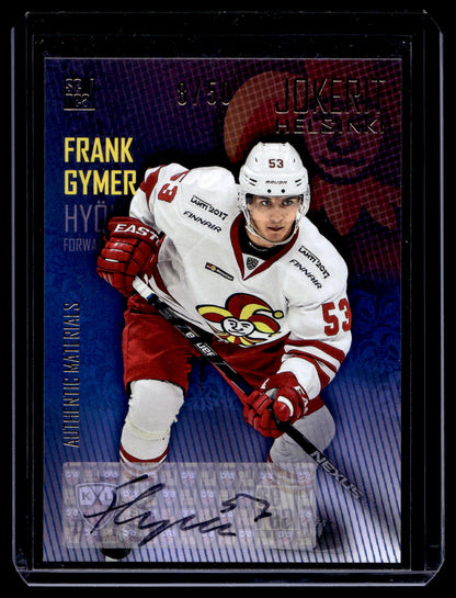 2016-17 Sereal Jokerit Autograph - Frank Gymer #JOK-AUT-025 /50