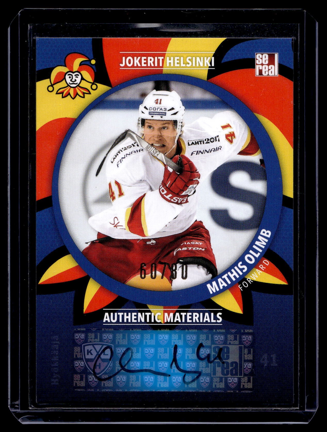2015-16 Sereal Jokerit Autograph - Mathis Olimb #JOK-AUT-024 /80