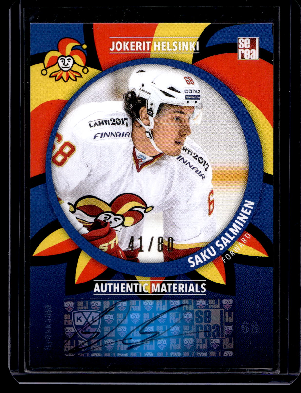 2015-16 Sereal Jokerit Autograph - Saku Salminen #JOK-AUT-029 /80