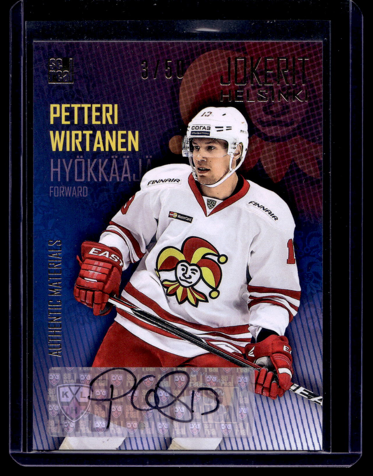 2016-17 Sereal Jokerit Autograph - Petteri Wirtanen #JOK-AUT-014 /50