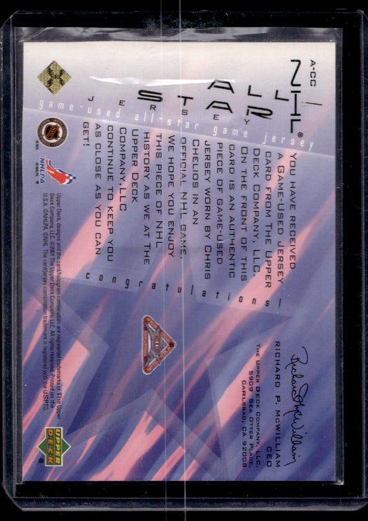 2001-02 Upper Deck - NHL All-Stars Jerseys - Chris Chelios #A-CC