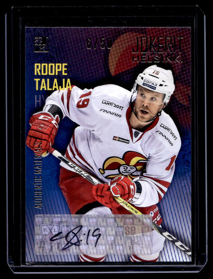 2016-17 Sereal Jokerit Autograph - Roope Talaja #JOK-AUT-018 /50