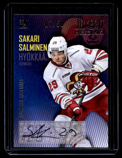 2016-17 Sereal Jokerit Autograph - Sakari Salminen #JOK-AUT-022 /50