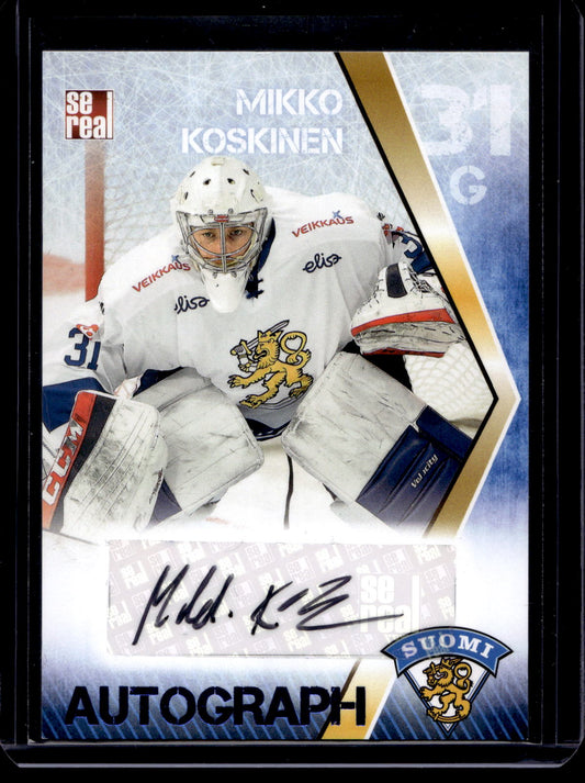 2016 Sereal Team Finland  Autograph - Mikko Koskinen #FIN-AUT-002 /50