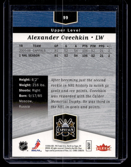 2006-07 Flair Showcase - Upper Level - Alexander Ovechkin #99