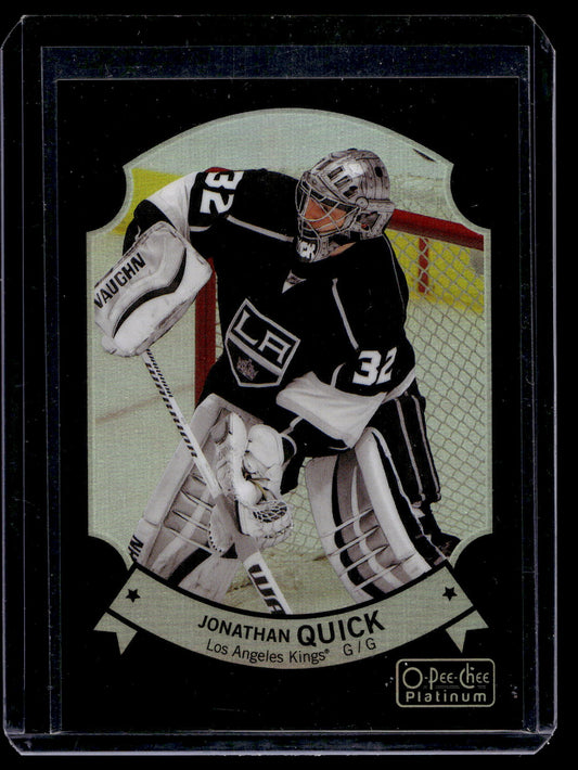 2014-15 Upper Deck O-Pee-Chee Platinum - Retro - Black Rainbow - Jonathan Quick #59 /100