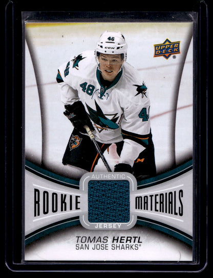 2013-14 Upper Deck - Rookie Materials - Tomas Hertl #RM-TH RY