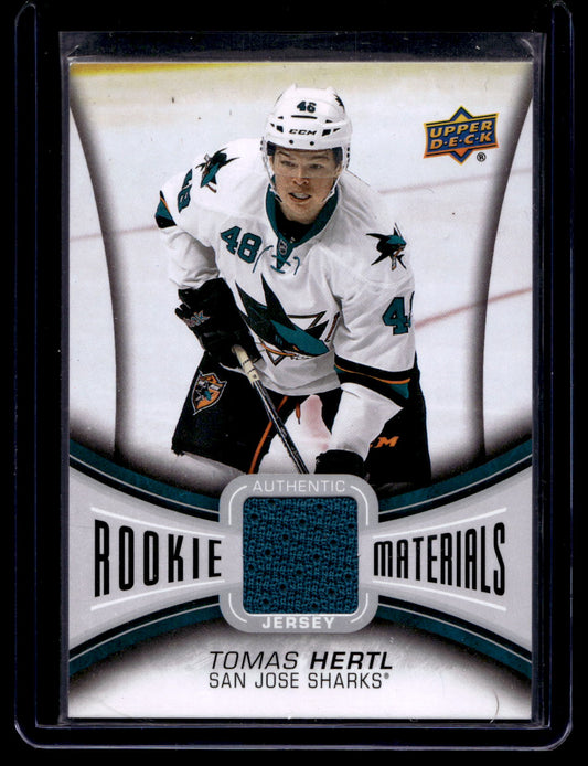 2013-14 Upper Deck - Rookie Materials - Tomas Hertl #RM-TH RY