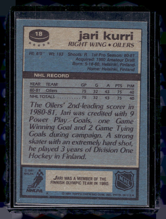 1981-82 Topps - Jari Kurri #18 RC