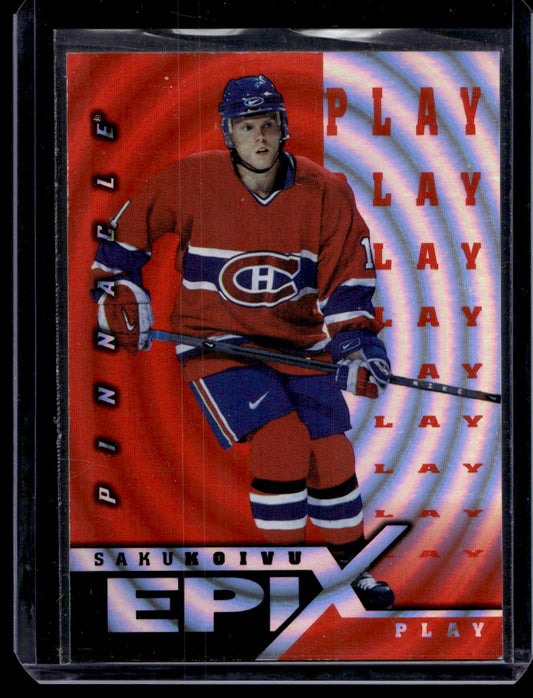 1997-98 Pinnacle - Epix - Orange Play - Saku Koivu #E10