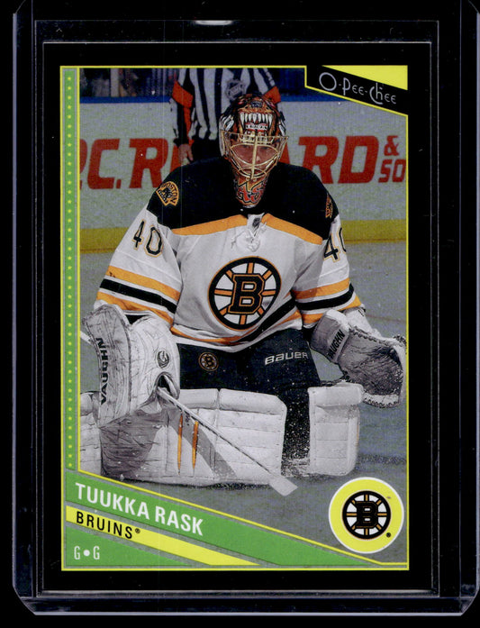 2013-14 O-Pee-Chee - Black Rainbow Foil - Tuukka Rask #179 /100