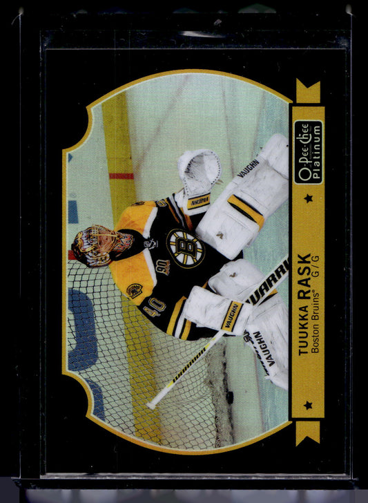 2014-15 Upper Deck O-Pee-Chee Platinum - Retro Black Rainbow - Tuukka Rask #33 /100
