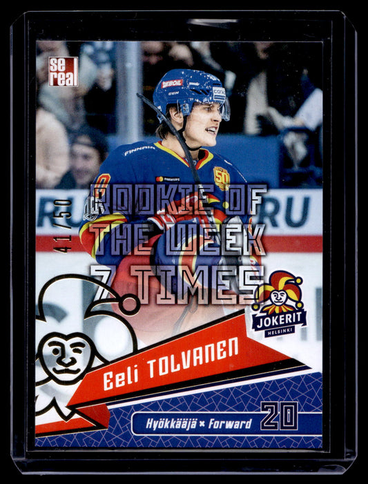 2018-19 Sereal Jokerit - KHL All-Star Game - Eeli Tolvvanen #JOK-TOL-002 /50