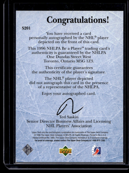 1995-96 Upper Deck Be a Player - Autographs - Jari Kurri #S201