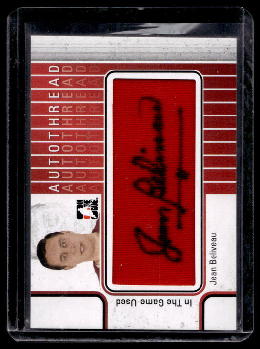 2013-14 In the Game-Used - Autothread - Jean Beliveau #AT-JB PR5
