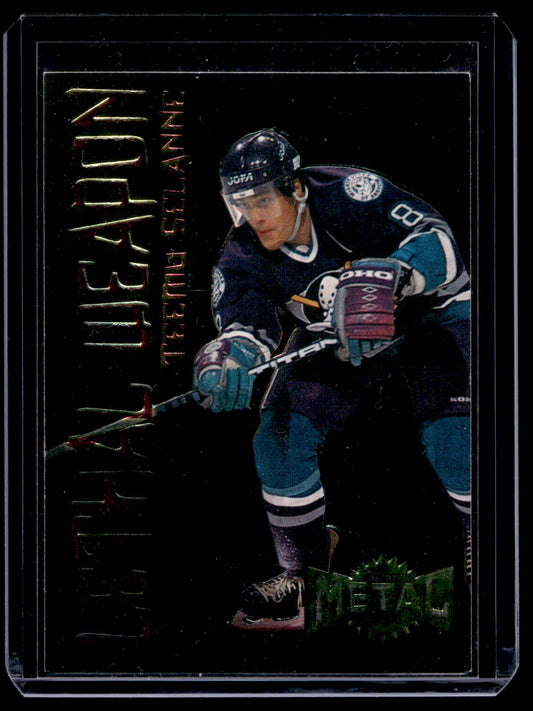 1996-97 Fleer Metal Universe - Lethal Weapon - Teemu Selanne #17