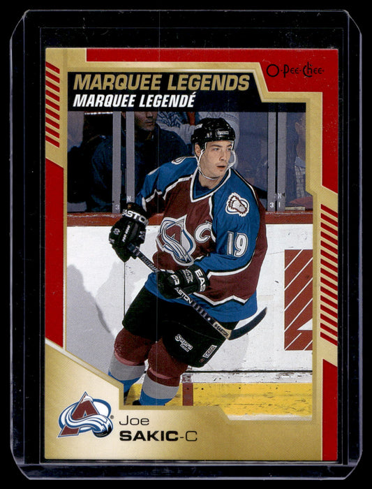 2020-21 O-Pee-Chee - Red Border - Marquee Legends - Joe Sakic #544