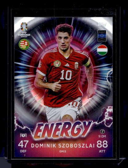 2024 Topps Match Attax UEFA Euro - Energy - Dominik Szoboszlai #GM5