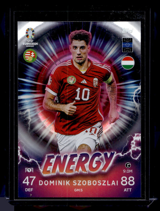 2024 Topps Match Attax UEFA Euro - Energy - Dominik Szoboszlai #GM5