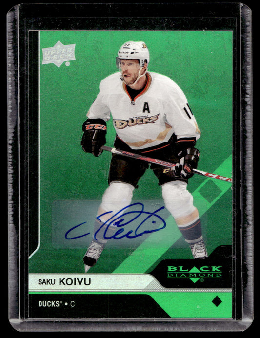 2013-14 Upper Deck Black Diamond - Emerald - Saku Koivu #83 /10