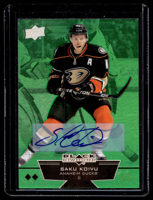 2012-13 Upper Deck Black Diamond - Emerald - Saku Koivu #104 /10