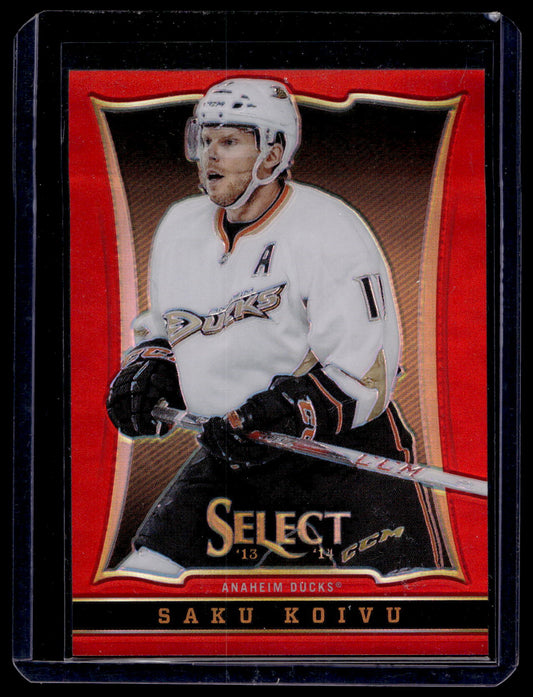 2013-14 Panini Select - Black Friday Red Prizm - Saku Koivu #13 /35