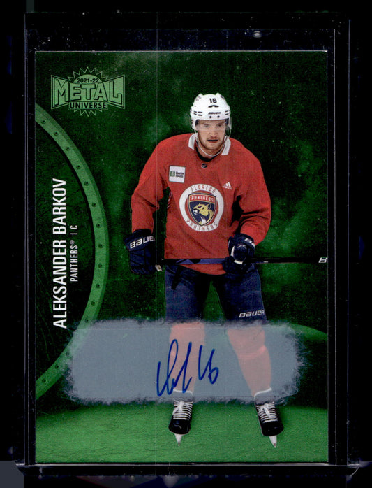 2021-22 Skybox Metal Universe - Green Autographs - Aleksander Barkov #109 /10