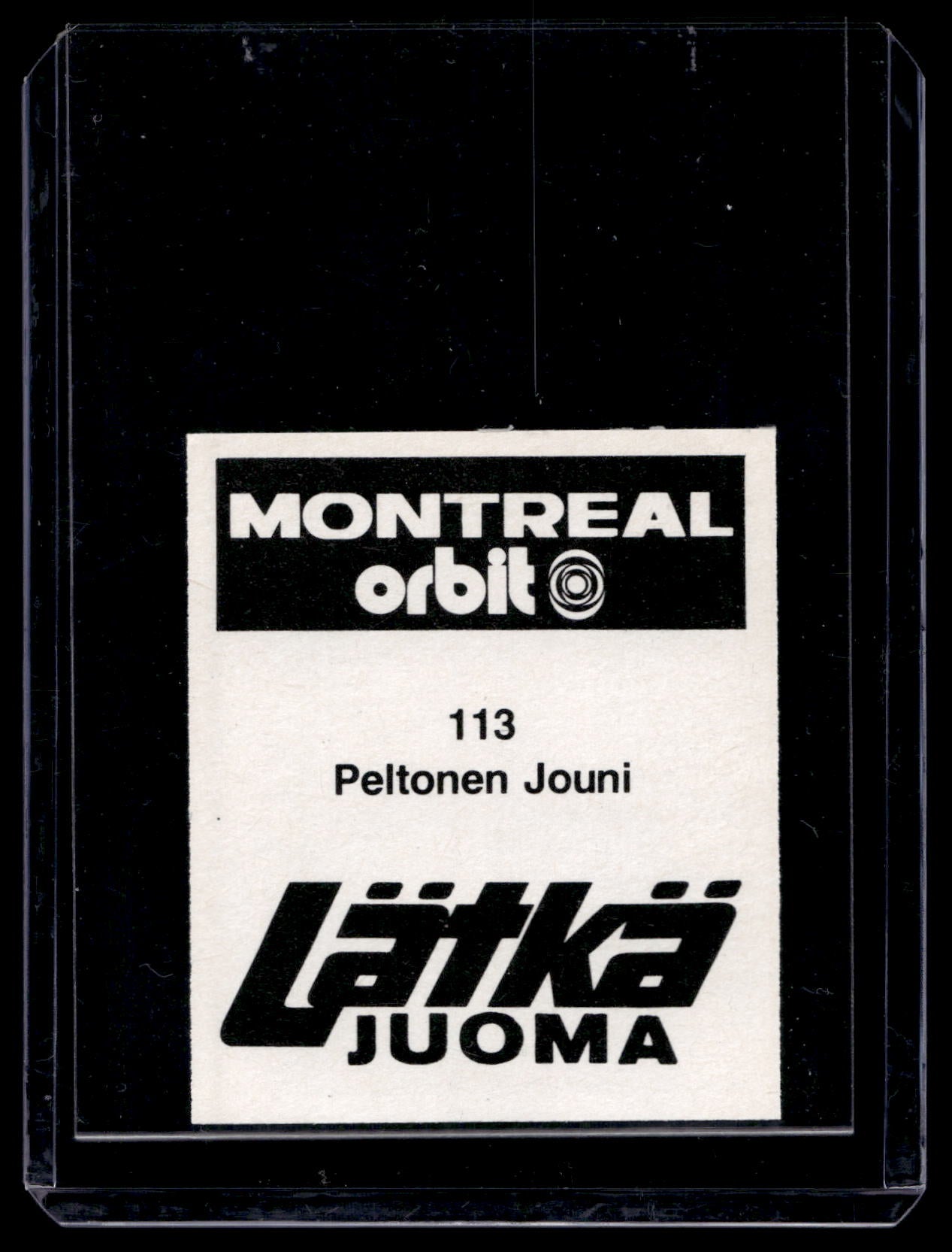 1980 Mallasjuoma Lätkäjuoma - Jouni Peltonen #113