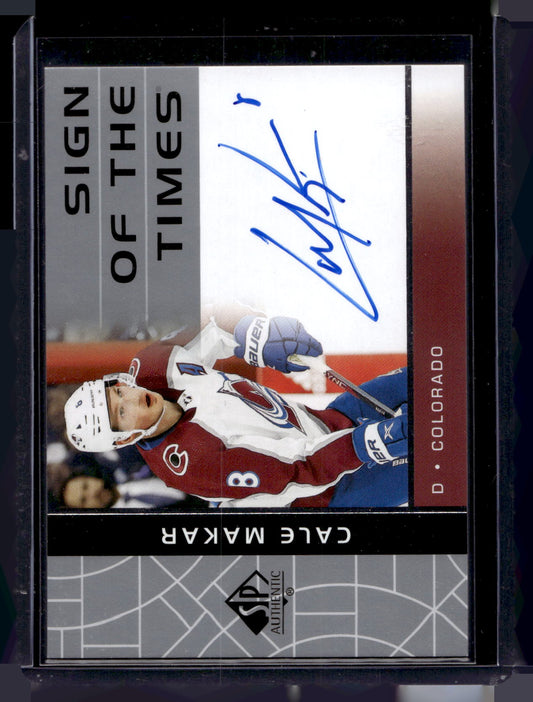 2022-23 Upper Deck SP Authentic - Sign of The Times - Cale Makar #RSOTT-CA