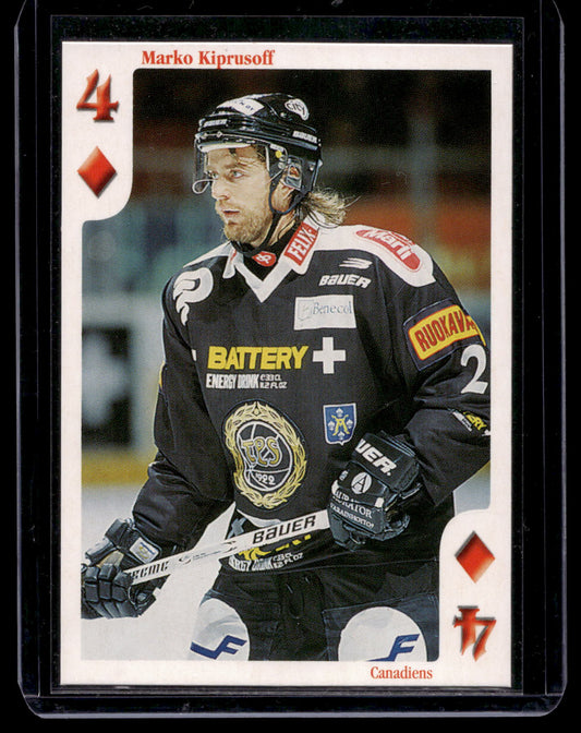 1999-00 Cardset - Aces High - Marko Kiprusoff #4♦