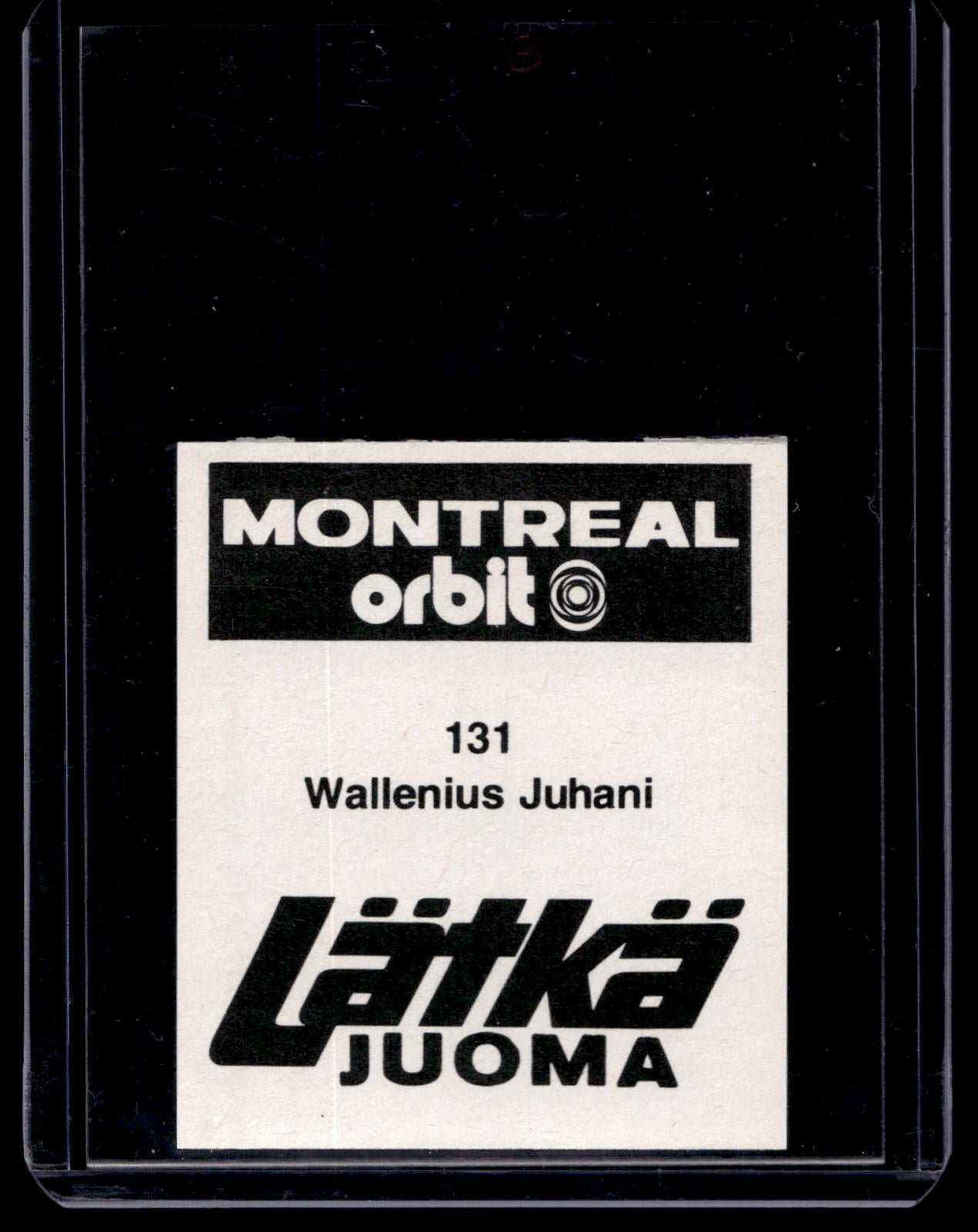 1980 Mallasjuoma Lätkäjuoma - Juhani Wallenius #131