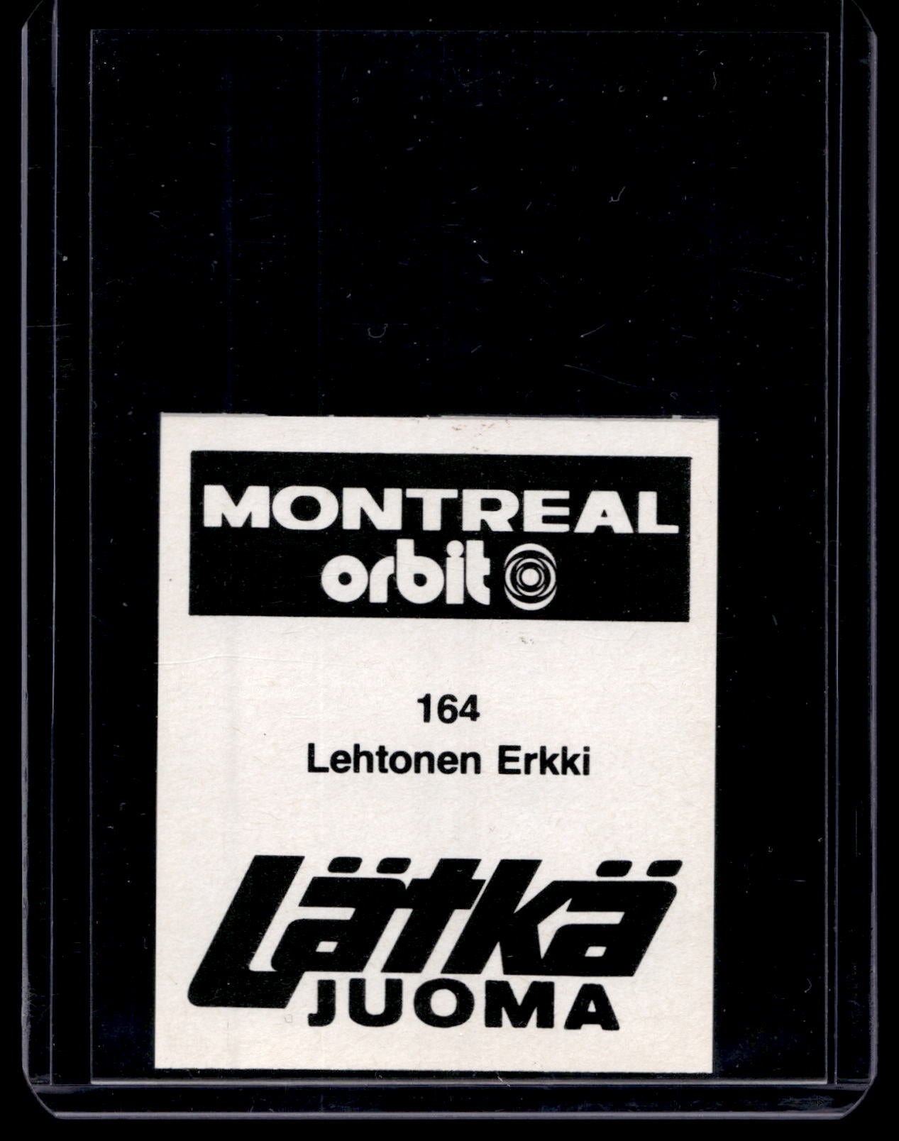 1980 Mallasjuoma Lätkäjuoma - Erkki Lehtonen #164
