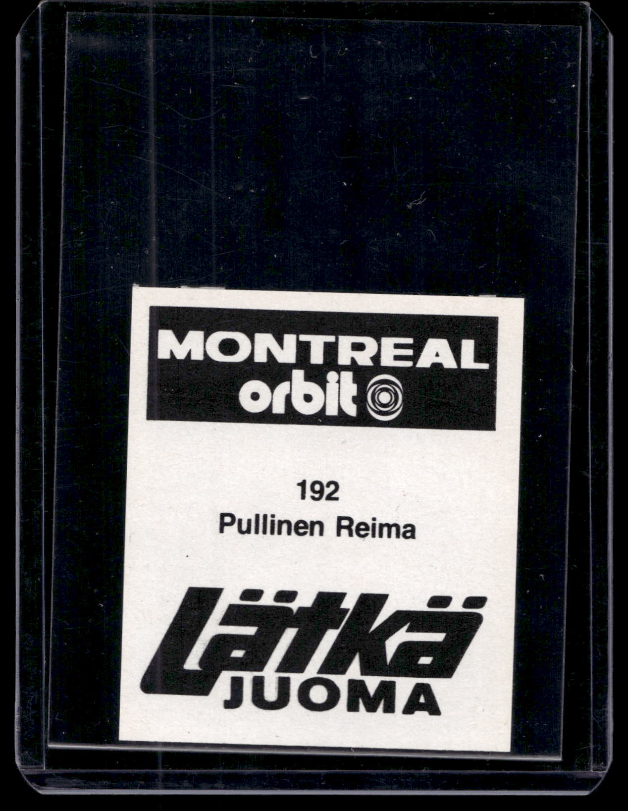 1980 Mallasjuoma Lätkäjuoma - Reima Pullinen #192