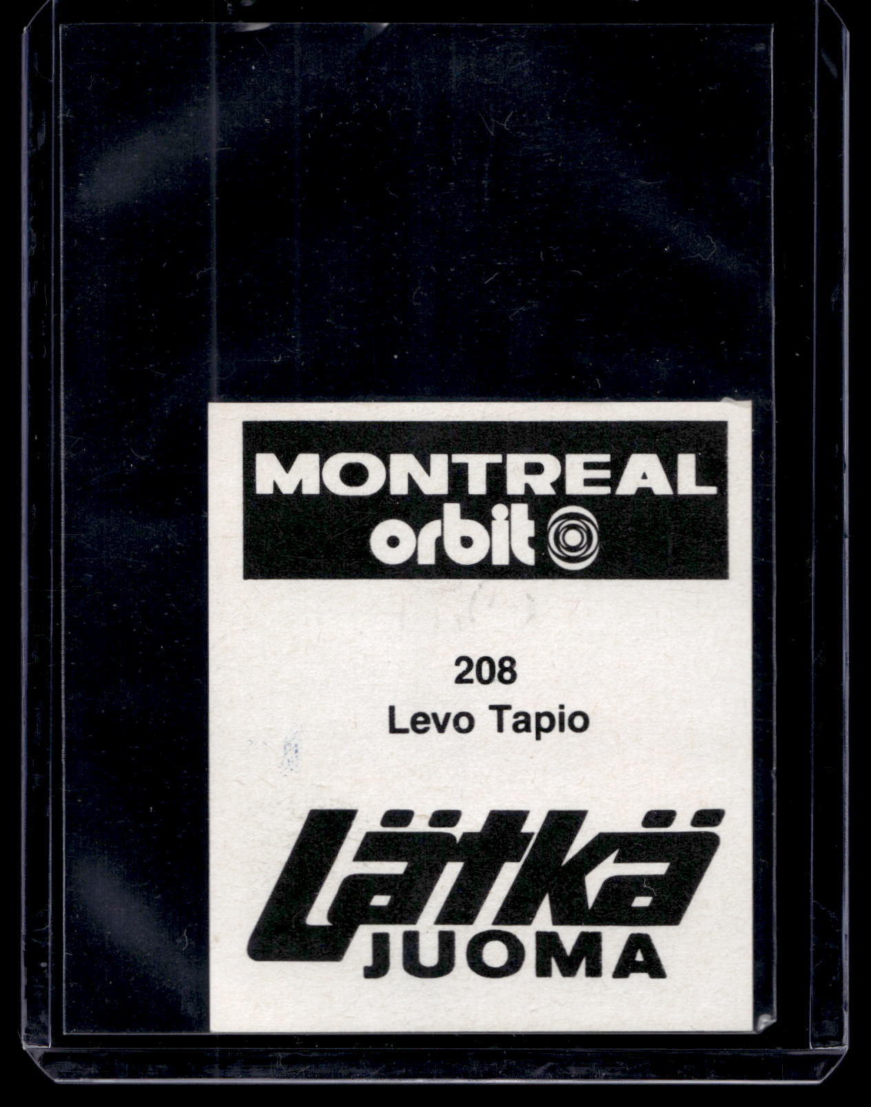 1980 Mallasjuoma Lätkäjuoma - Tapio Levo #208