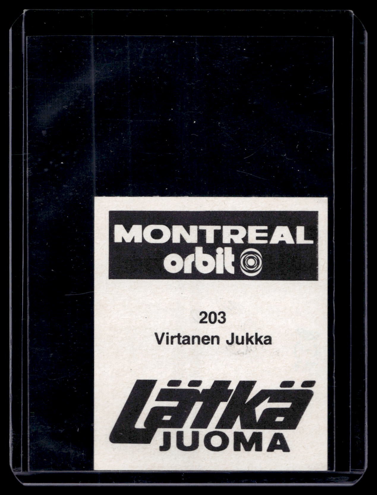 1980 Mallasjuoma Lätkäjuoma - Jukka Virtanen #203