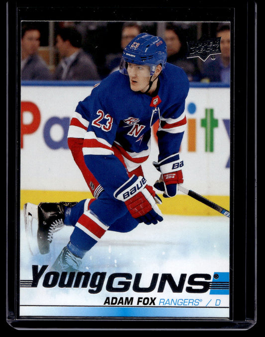 2019-20 Upper Deck - Young Guns - Adam Fox #228 RC
