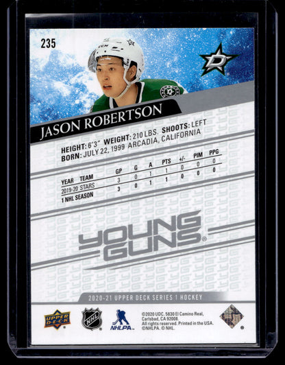 2020-21 Upper Deck - Young Guns - Jason Robertson #235 RC