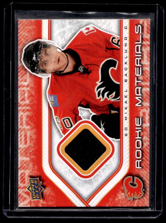 2009-10 Upper Deck - Rookie Materials Mikael Backlund #RM-MB RY