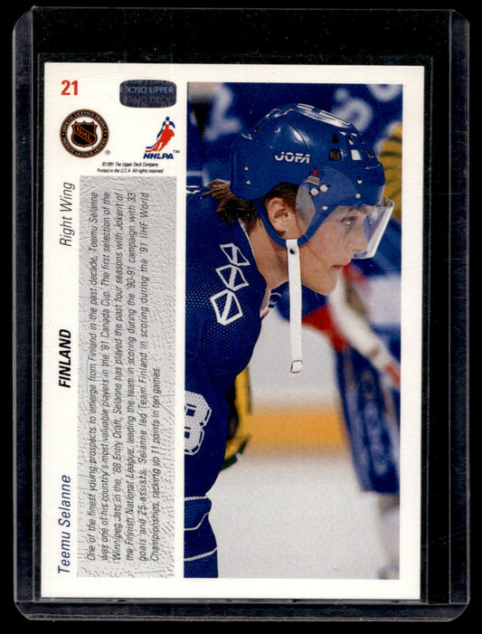 1991-92 Upper Deck Teemu Selanne #21 RC