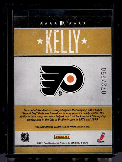 2010-11 Panini Pinnacle - Tough Times Autographs - Bob Kelly #BK /250