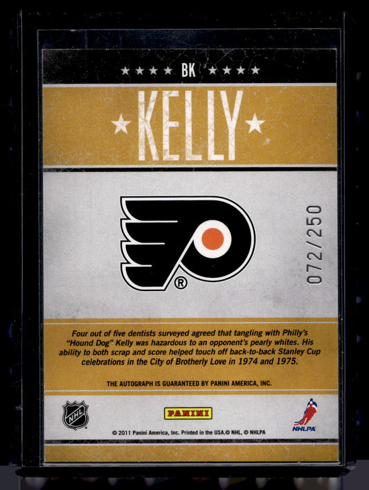 2010-11 Panini Pinnacle - Tough Times Autographs - Bob Kelly #BK /250