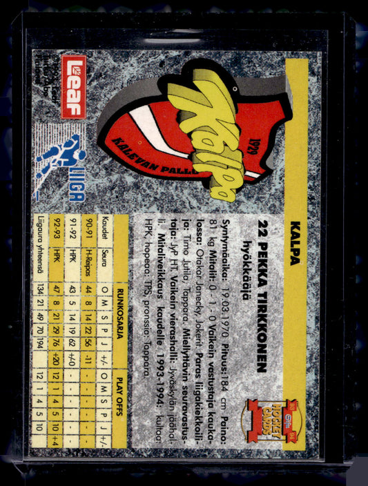 1993-94 Sisu Promo - Pekka Tirkkonen