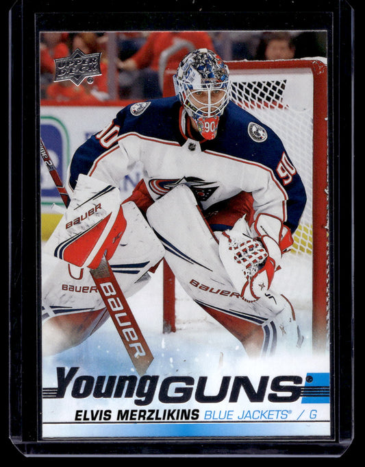 2019-20 Upper Deck - Young Guns - Elvis Merzlikins #466 RC