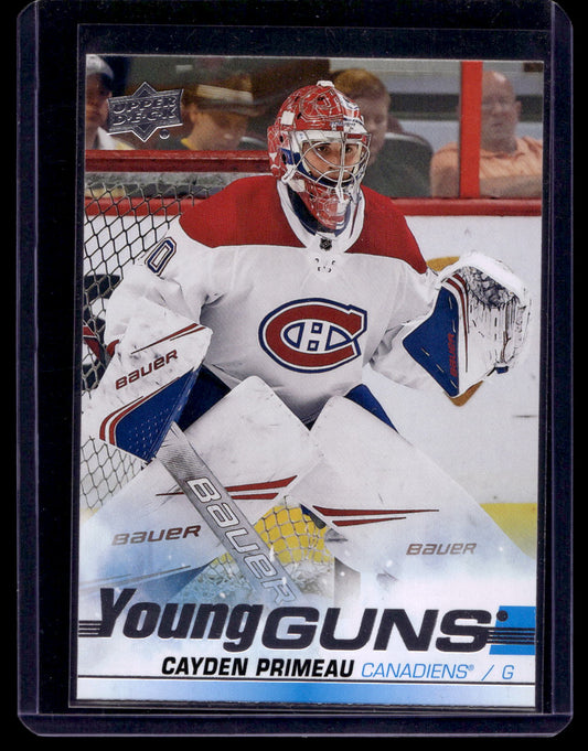 2019-20 Upper Deck - Young Guns - Cayden Primeau #454 RC