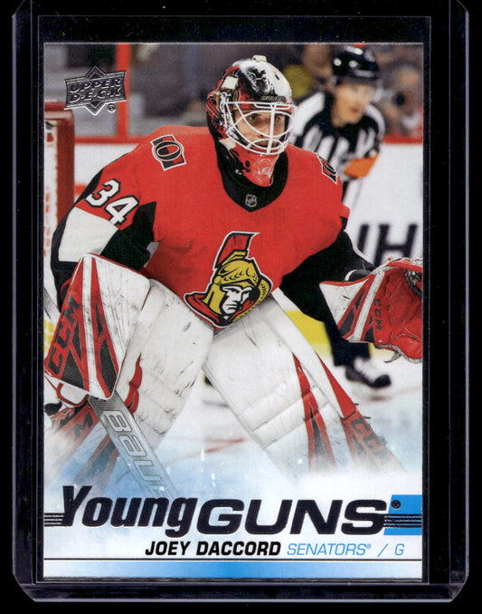 2019-20 Upper Deck - Young Guns - Joey Daccord #477 RC