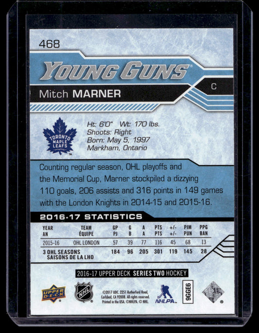 2016-17 Upper Deck - Mitch Marner - Young Guns #468 RC